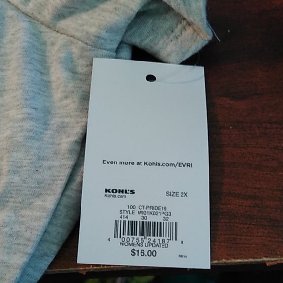 EVRI Gray LOVE Shirt - Picture 4 of 5